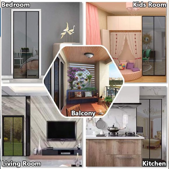 BUY 1 GET 1 FREE This Weekend Only Hands Free Magnetic Mosquito door Net - Picture 8 of 10